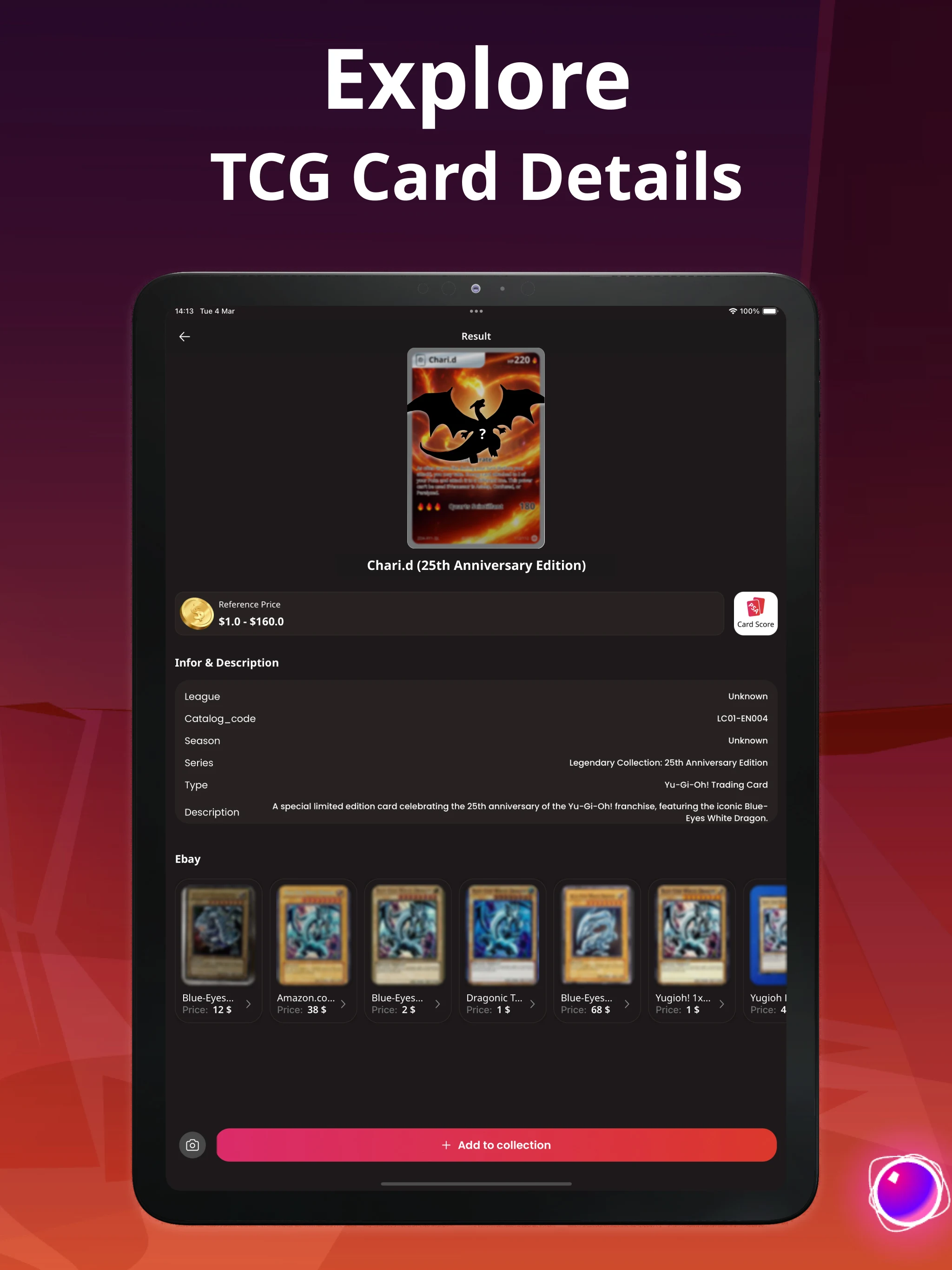 TCG Card Scanner TCG Collector screenshot