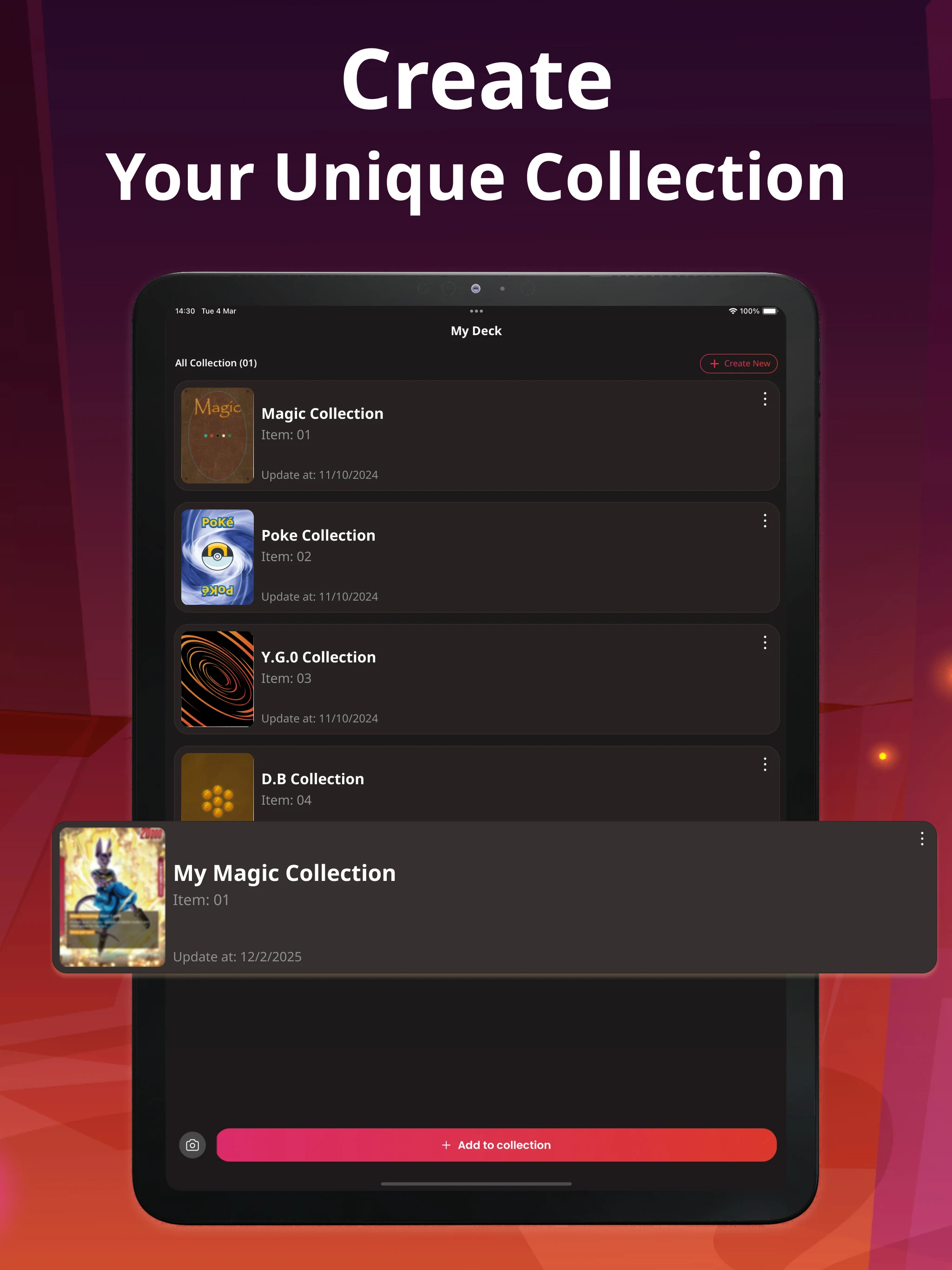TCG Card Scanner TCG Collector screenshot